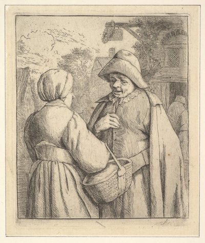 Conversation in the Street, 1610-85. dani af Unbekannt