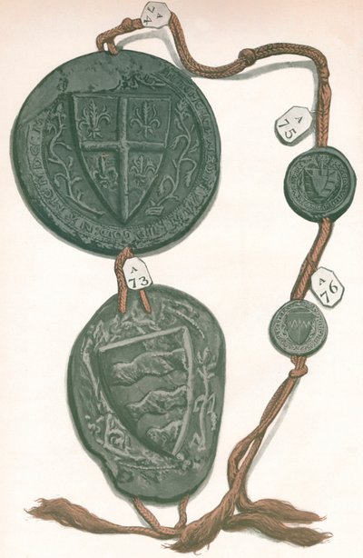Cord VI John de Hastings, Edmund de Hastings, Edmund de Mortimer, Fulke Fitz-Warine, 1904 af Unbekannt
