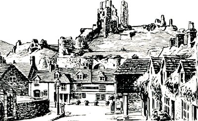 Corfe Village, 1929 af Unbekannt