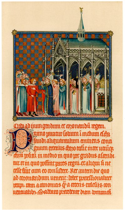 Kroningen af Karl V, c1365 af Unbekannt