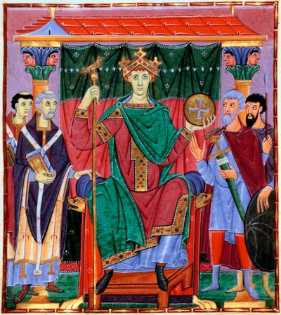 Kroning af Otto III, tysk konge, c998 af Unbekannt