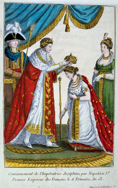Kroning af kejserinde Josephine, 2. december 1804, 19. århundrede af Unbekannt