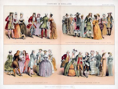Kostume i England, c1700-tallet af Unbekannt