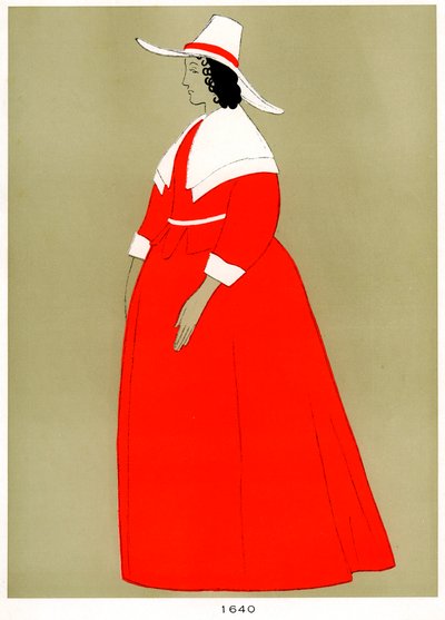 Kostume fra 1640, tidligt til midten af det 20. århundrede af Unbekannt