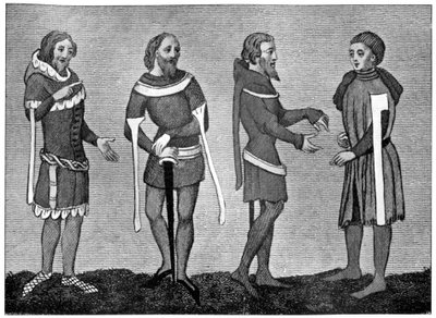 Kostüm des 14. Jahrhunderts, 1910 von Unbekannt