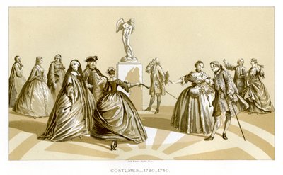 Kostumer, 1720-1740, 1885 af Unbekannt
