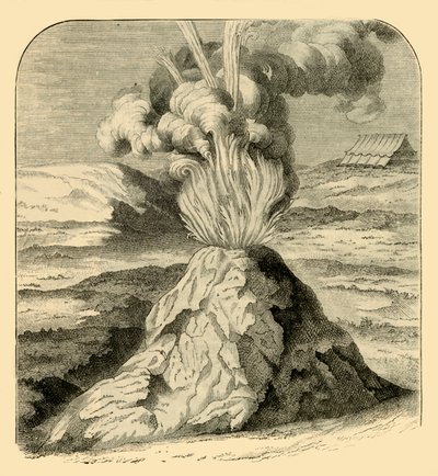 Cotopaxi i udbrud i 1743, 1881. af Unbekannt
