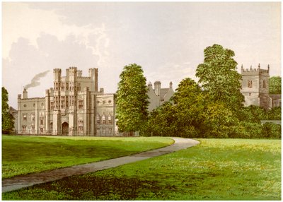 Coughton Court, Warwickshire, hjemsted for Baronet Throckmorton, c1880 af Unbekannt