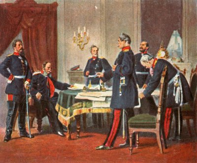 Krigsrådet i Versailles, 1870, 1936. af Unbekannt