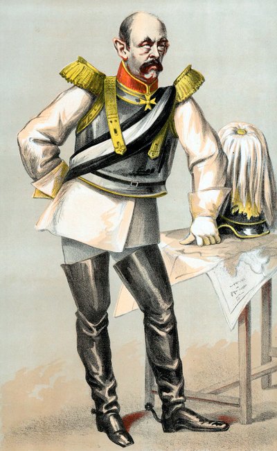 Greve Otto von Bismarck, preussisk-tysk statsmand, 1870 af Unbekannt