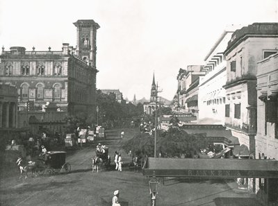 Court House Street, Calcutta, Indien, 1895. af Unbekannt