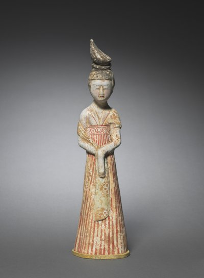 Hofdame med High Chignon, ca. 700-750. af Unbekannt