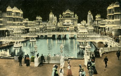 Court of Honor by night, Coronation Exhibition, London, 1911. af Unbekannt