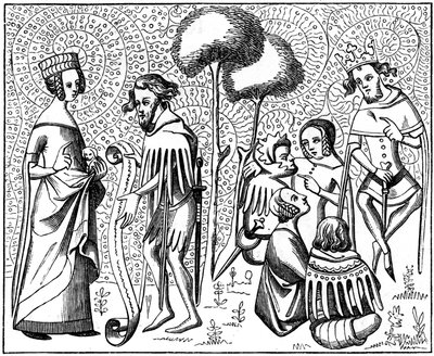 Court of Love, Provence, Frankrig, 14. århundrede 1849 af Unbekannt