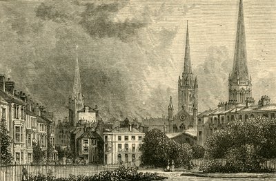 Coventry - The Spiers of Trinity, St. Michaels og Christ Church, 1898. af Unbekannt