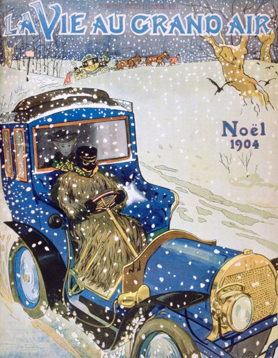 Forside til julenummeret af magasinet La Vie au Grand Air, 1904 af Unbekannt
