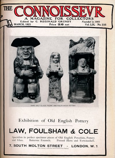 Cover af The Connoisseur, marts 1921 af Unbekannt