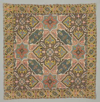 Cover med geometrisk design, 1800-tallet. af Unbekannt