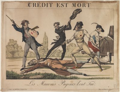Credit is Dead Kredit er død, tidligt i det 19. af Unbekannt