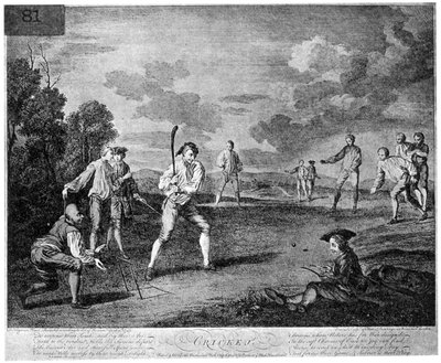 Cricket i 1743 1912 af Unbekannt