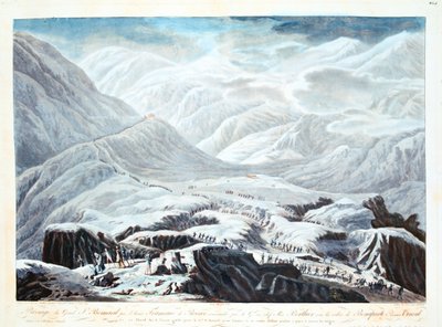 Krydser Saint Bernard Pass, 1800 af Unbekannt