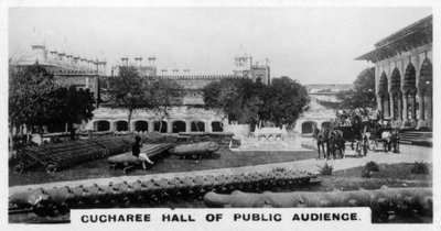 Cucharee Hall of Public Audience, Agra, Indien, c1925 af Unbekannt