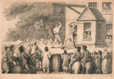 Cudgel Playing, 1799. af Unbekannt