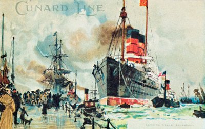 Cunard Line, Landing Stage, Liverpool, c1900. af Unbekannt