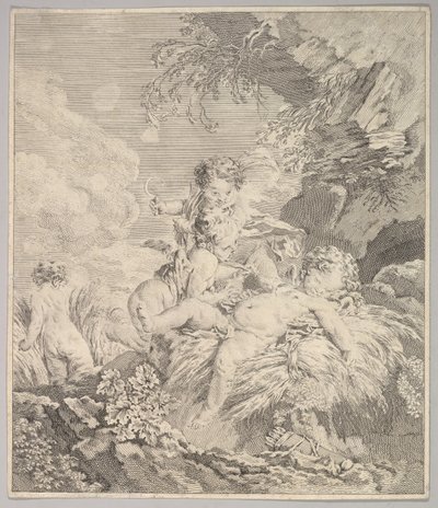 Amorer, der kilder hinanden, 1700-tallet. af Unbekannt