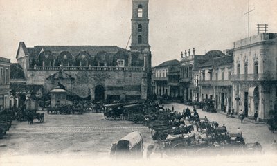 Custom House and Square, Havana, Cuba, c1900 af Unbekannt