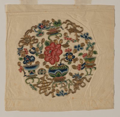 Udskåret motiv håndarbejde, Kina, Qing-dynastiet 1644-1911, 1800-tallet. af Unbekannt