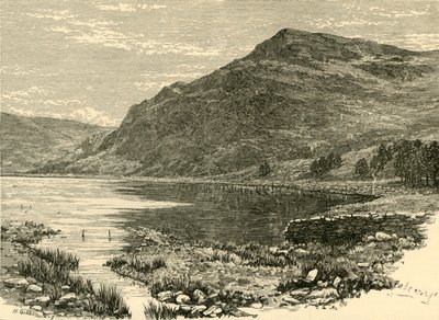Cwm Buchan Lake og Craig-Y-Saith, 1898. af Unbekannt
