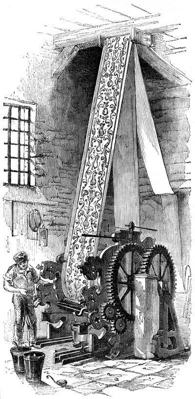 Cylindertrykmaskine, 1886 af Unbekannt