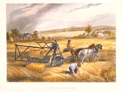 Cyrus McCormicks høstmaskine fra 1831 patenteret 1834, c1851. af Unbekannt