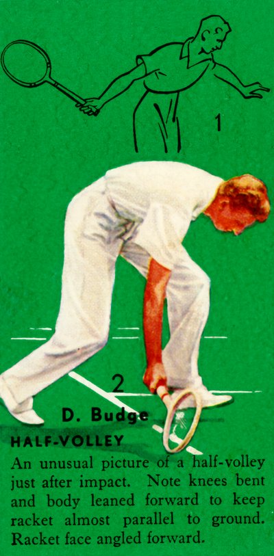 D. Budge - Half-Volley, c1935. af Unbekannt