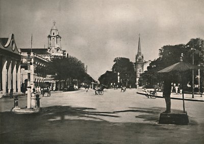 Dalhousie Street, Rangoon, 1900. af Unbekannt