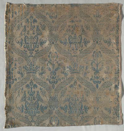 Damaskfragment, 1500-tallet. af Unbekannt