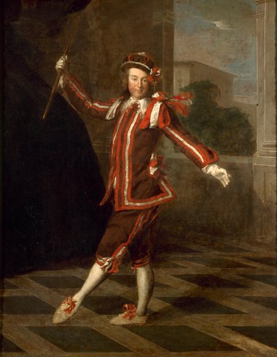 Dansende Mezzetin, ca 1720. af Unbekannt