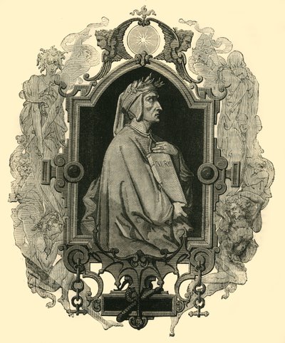 Dante Alighieri, c1265 -1321, 1890. af Unbekannt