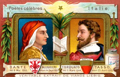 Dante Allighieri og Torquato Tasso, c1900 af Unbekannt