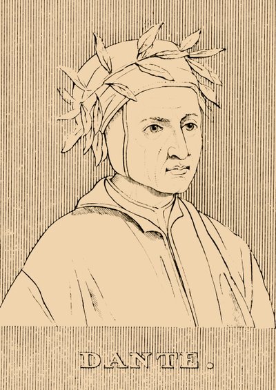 Dante, c1265-1321, 1830. af Unbekannt