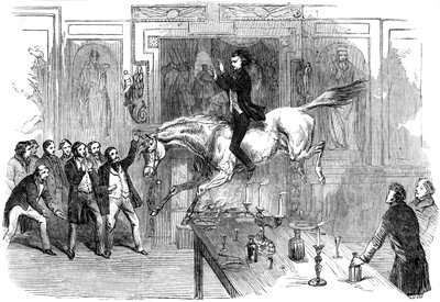 Dristende spring i spisestuen på White Hart Hotel, Aylesbury, Buckinghamshire, 1800-tallet af Unbekannt