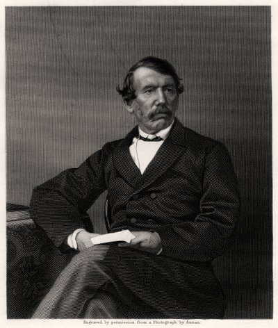 David Livingstone, skotsk missionær og afrikansk opdagelsesrejsende, 1800-tallet af Unbekannt
