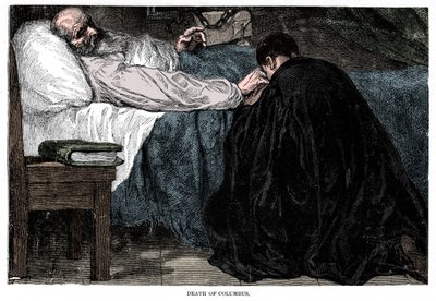 Christopher Columbus død, 1506, 1872. af Unbekannt