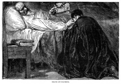 Christopher Columbus død, 1506, 1872 af Unbekannt