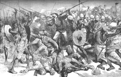 Oberst Burnabys død, c1885 af Unbekannt