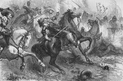 Falklands død, i Newbury, 20. september 1643, c1880 af Unbekannt