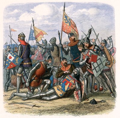 Henry Percy Harry Hotspurs død i slaget ved Shrewsbury, 21. juli 1403, c1860 af Unbekannt