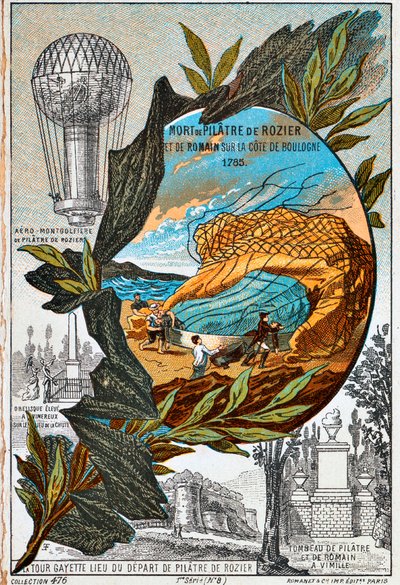 Pilâtre de Roziers og Romains død, 1785 1890