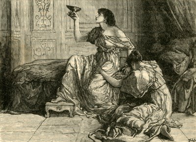 Sophonisbas død, 1890. af Unbekannt